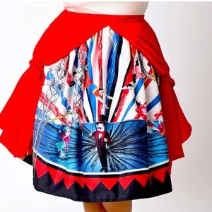 Unique Vintage Circus Circle Skirt L
